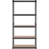 VEVOR Storage Shelving Unit, 5-Tier Adjustable, 2000 lbs Capacity, Heavy Duty Garage Shelves Metal Organizer Utility Rack, Black