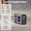 VEVOR Laser Measure, 328 ft, ¬±1/16'' Accuracy Laser Distance Measure with 100-Group Storage, ft/m/in/ft+in, 2.4'' Colorlit LCD Screen Laser Meter