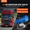 VEVOR 12V Air Compressor with Tank 1.6 Gallon/6 L, Train Horn Air Compressor