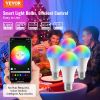VEVOR Smart Light Bulbs, 4-Pack, 9W Multicolor LED Bulbs, 800 Lumens with Smart Control Compatibility for Vera, Google Assistant, Amazon Alexa, iOS