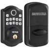 VEVOR Fingerprint Door Lock, Keyless Entry Door Lock with Fingerprint/Keypad Code/Key, Auto Lock, Anti-Peeking Password, IP 63 Rating for Front Door