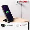 5 Core Fast Wireless Charger 2 Pieces/Qi-Certified 10W Fast Wireless Charging Station with Sleep-Friendly Adaptive Light/Compatible with Samsung Galax