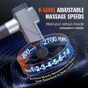 VEVOR Massage Gun Deep Tissue, Percussion Muscle Massager for Athletes - with 8 Speed Levels & 6 Massage Heads, 16V 2500mAh Batteries