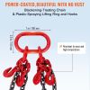 VEVOR Chain Sling, 11000 lbs Weight Capacity, 5/16'' x 5' G80 Lifting Chain with Grab Hooks, DOT Certified