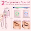 Eyelash Curler Portable Electric Heated Comb Eye Lash Long Lasting Eyelashes Curls Thermal Eyelash Curler Makeup Tools Heated Eyelash Curlers
